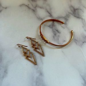 Earring & Bracelet Matching Set
